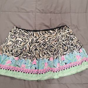 Woman's Lily Pultizer skort multi color athletic
